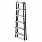 Drabina drabinka domowa 2x6 dwustronna składana mocna 150 kg higher schodki stalowa do prac remontowych, podest 124 cm