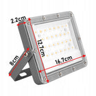 Halogen Naświetlacz Reflektor LED 50W 5000lm Slim zewnętrzny Wodoodporny lampa IP65, światło neutralne 4500 K do