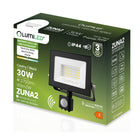 Halogen naświetlacz LED 30W 4000K IP44 zewnętrzny lampa z czujnikiem ruchu reflektor 2700 lm, neutralna biel, do ogrodu