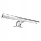 Lampka Łazienkowa Na Szafkę Lampa Nad Lustro LED Chrom Kinkiet Naszafkowy oprawa ścienna srebrna 30 cm, zintegrowane