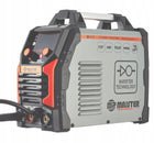 Spawarka inwerterowa MIG Co2 flux MMA TIG migomat synergia Majster MP0141 230 V, wyświetlacz LCD, uchwyt euro, maska