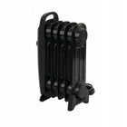 GRZEJNIK ELEKTRYCZNY GRZEJNIK OLEJOWY 5 ŻEBEREK 500WATT TERMOSTAT BEZGŁOŚNY 235 mm 390 mm grzewcza czarny