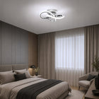 Lampa Sufitowa LED Plafon Srebrny Żyrandol Nowoczesny do Salonu 30W 6500K oprawa aluminiowa 30 cm, oświetlenie pokoju i