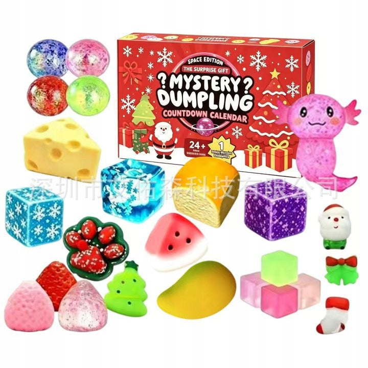 2026 KOSMICZNY KALENDARZ ADWENTOWY BUN SQUISHY,24-DNIOWE ODLICZANIE