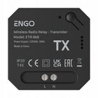 ENGO ETR-868 przekaźnik bezprzewodowy ENGOLINK nadajnik odbiornik 230V .770 adapter