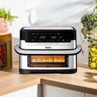 Frytkownica beztłuszczowa Grill tefal EY922D 2700W 9l Air Fryer srebrny