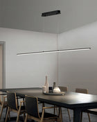 Lampa sufitowa wisząca 120cm 4000K LED ŻYRANDOL czarny Mocne jasne światło oświetlenie do salonu, nowoczesna oprawa