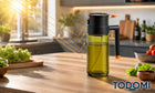 Duży Spryskiwacz do oleju oliwy octu ciemne szkło dozownik 650ml rozpylacz atomizer kuchenny, butelka na płynne