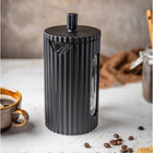 Zaparzacz tłokowy do kawy herbaty ziół 350 ml dzbanek szklany French Press praska francuska, 3 filiżanki, czarny