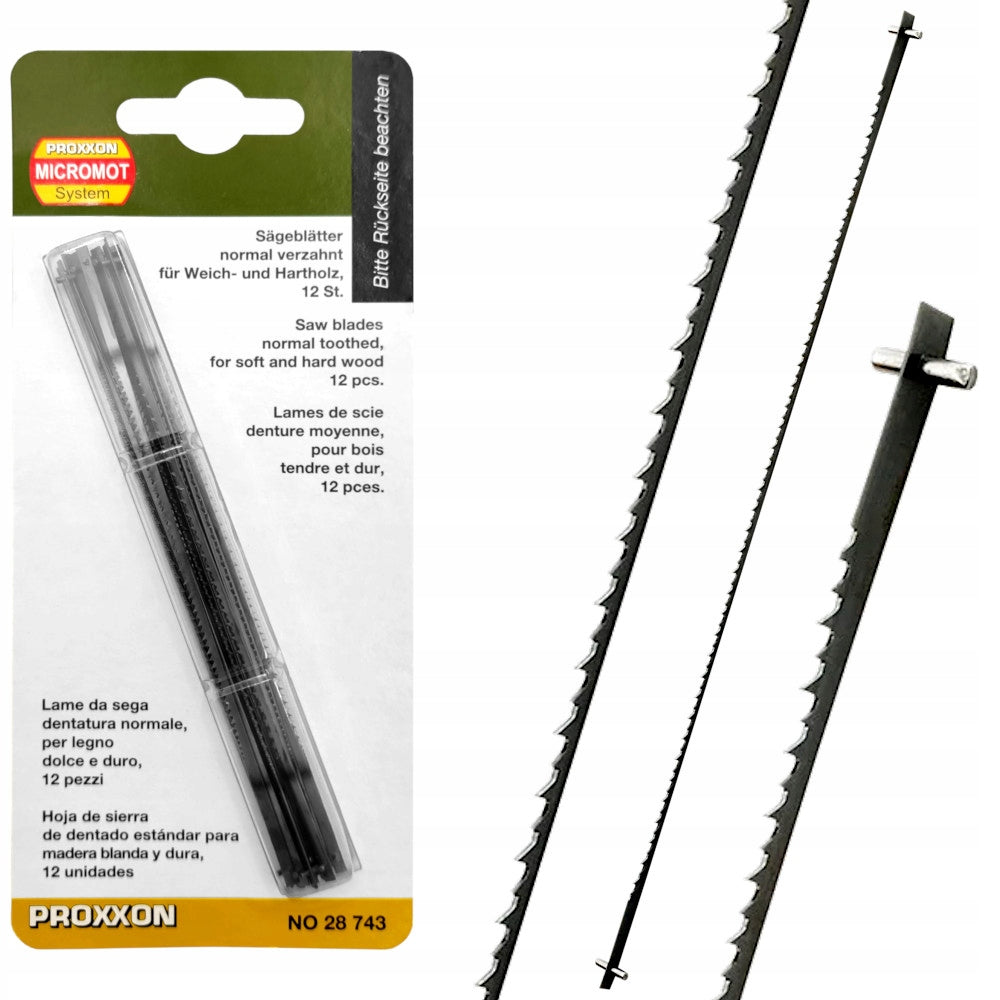Brzeszczoty do wyrzynarki 127mm 18z proxxon 12szt. 28743 silnika