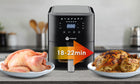 Frytkownica Beztłuszczowa Air Fryer 6l 2500W Frytownica z Termostatem Tacka czarny