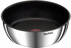 Stalowa patelnia głęboka non stick TEFAL Ingenio Emotion 24cm INDUKCJA naczynie do smażenia i duszenia, odpinany