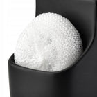 Dozownik kuchenny płynu do naczyń pojemnik na gąbkę zmywak czarny na zlew ceramiczny organizer detergentów 400 ml