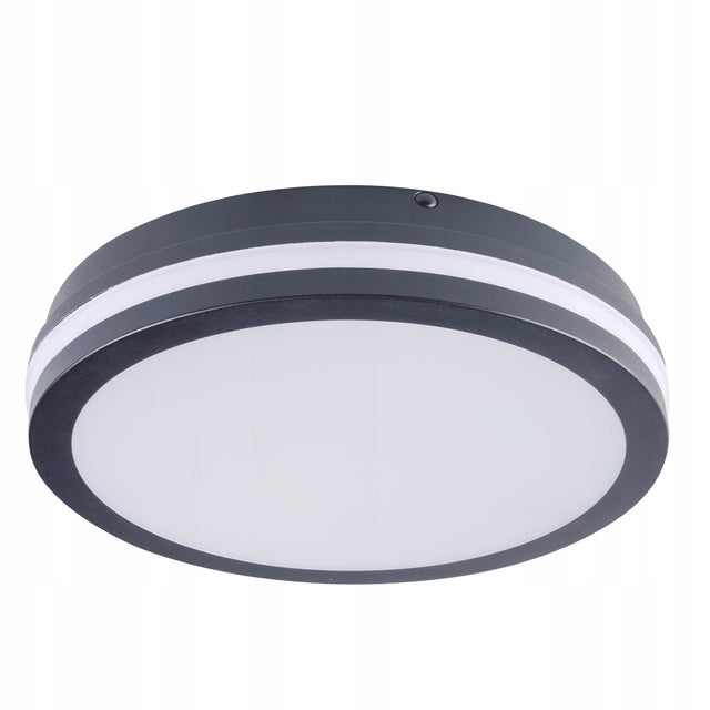 Beno 24-30W cct-o G plafoniera (3 barwy światła) grafitowa 38783 Kanlux lampa sufitowa LED okrągła ze zintegrowanym źródłem do salonu kuchni