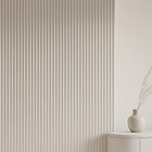 Panel ścienny lamele dekoracyjne ścienne emma sztukateria 25cm x 270cm okładzina do wnętrz, biała, efekt 3D, polistyren