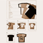 Ramka na koszulkę T-Frame Umbra medium M t-shirt oprawa do ekspozycji odzieży, dekoracja ścienna, czarna, 72 x 62 cm