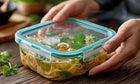 8x szklane pojemniki na żywność zestaw lunchbox żaroodporne uszczelka 8szt do mrożenia, zmywarki i mikrofalówki, na