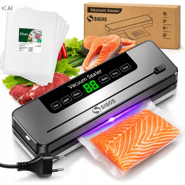 Zgrzewarka próżniowa do żywności pakowarka folii + worki hermetyczne pakowanie jedzenia, moc 100 w, zgrzew 30 cm