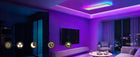Panel LED natynkowy plafon Lampa sufitowa 30W+4W 100x25cm biały+Tylna RGB prostokątna oprawa z wbudowanym źródłem