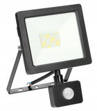 Alled 30W Naświetlacz LED z PIR 2300lm IP44 4000K reflektor z czujnikiem ruchu, lampa do ogrodu, światło białe neutralne