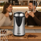 Młynek do kawy elektryczny do mielenia mocny orzechów przypraw grinder 300W 60 g 300 w metal, tworzywo sztuczne