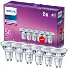 Żarówka LED GU10 philips 4.6W 50W 390lm 4000K neutralna 36° premium 6 szt. reflektorowa do oświetlenia wnętrz, białe