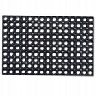 Wycieraczka pod drzwi do butów mata wejściowa gumowa ażurowa 60X80 22mm czarna, uniwersalna, przed wejście
