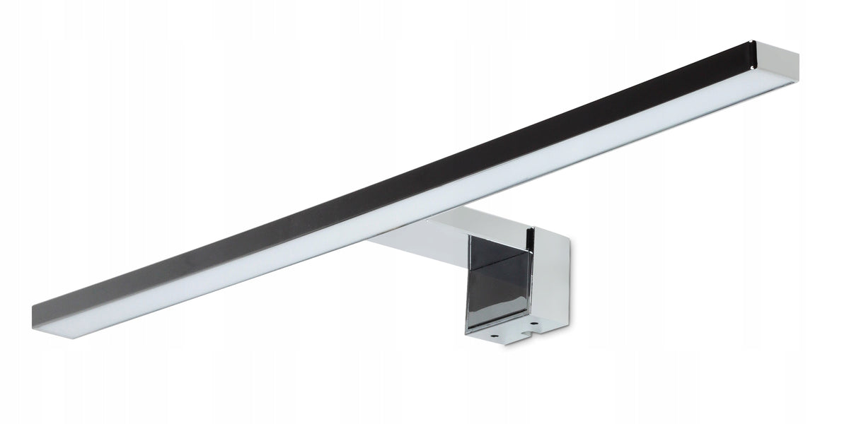 Lampka Łazienkowa Na Szafkę Lampa Nad Lustro LED Chrom Kinkiet 3w1 oprawa nadumywalkowa 30 cm do makijażu równomierne