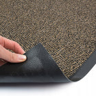 Wycieraczka pod Drzwi 90x150cm Mata wejściowa do Butów Tekstylna z Oeko-TEX do przedpokoju, brązowa pvc 6 mm