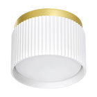 Oprawa Halogenowa GX53 Lampa Sufitowa TUBA LED Natynkowa Ryflowana SPOT oczko okrągłe białe złote do wnętrz, 12 W