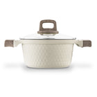Garnek indukcja z Powłoką ceramiczną Kremowy Konighoffer Rosti 20cm 2l aluminiowy do gotowania zup i sosów