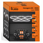 Lampa LED Hexagon Sufitowa Panel Oświetlenie Do Garaż Warsztat 313 x 298 cm plafon techniczny, zimna barwa światła