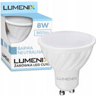 10x Żarówka LED GU10 8W 4500K Biała Neutral 860lm 120° Wydajna Premium CCD spot punktowy do lamp sufitowych, zamiennik