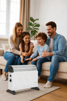 GRZEJNIK ELEKTRYCZNY KONWEKTOROWY FARELKA TERMOSTAT 2000W ENERGOOSZCZĘDNY 385 mm 430 mm grzewcza biały
