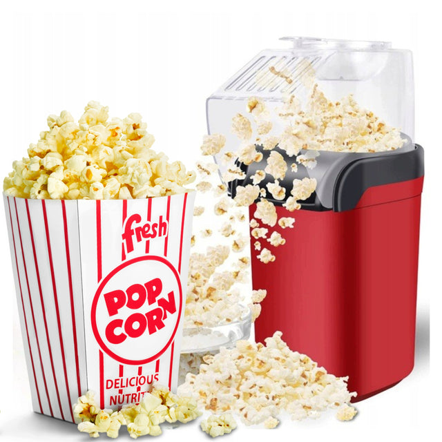 Maszyna do robienia popcornu urządzenie maszynka popcorn maker 1200W prażarka do kukurydzy beztłuszczowa do domu