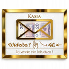 Prezent Na Urodziny Złota Ramka Lustro Widzisz To Nie Tak Dużo 30 40 50 60 upominek dla mamy babci koleżanki z grawerem