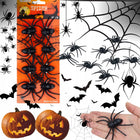 Martom pająki dekoracyjne Halloween 8 szt. realistyczne 8 cm ozdoba zestaw atrapy pajęczaków do aranżacji wnętrz i