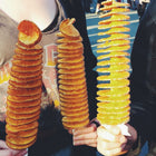 Metalowa maszynka do ziemniaków zakręconych chipsów frytek spirala mocna XL ręczny krajalnik warzyw, spiralizer kuchenny