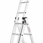 Drabina aluminiowa 3x7 wielofunkcyjna na schody higher 5,60m 150kg robocza do prac remontowych i budowlanych, wysokość
