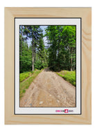 Ramka 40x50 rama foto drewniana, listwa 2,2x1,7cm na zdjęcie plakat puzle oprawa grafiki, brązowa dekoracja ścienna, do
