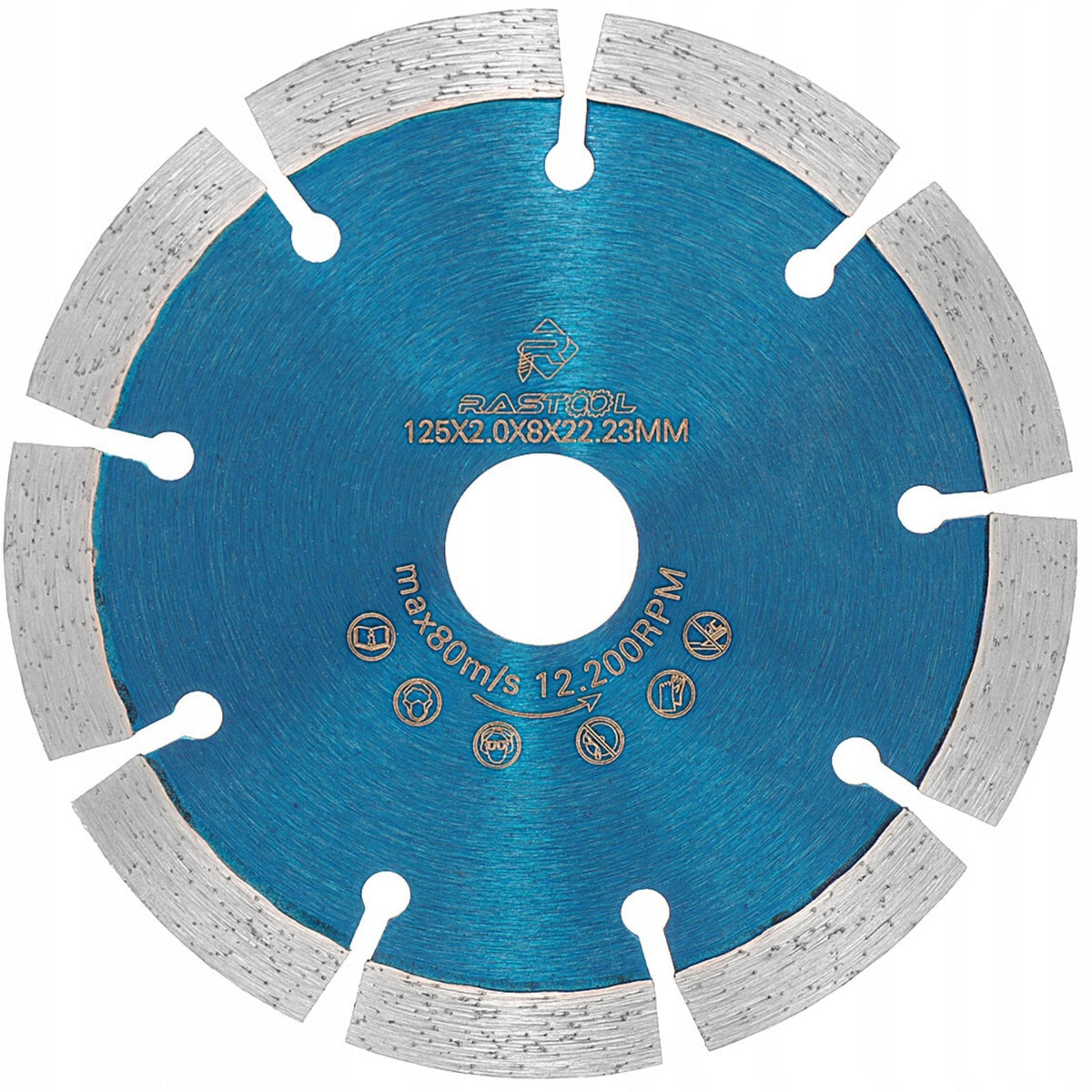 Tarcza diamentowa 125mm do cięcia bardzo twardego betonu kostki cegły PRO klinkier, ceramika, kamień, płyty cementowe