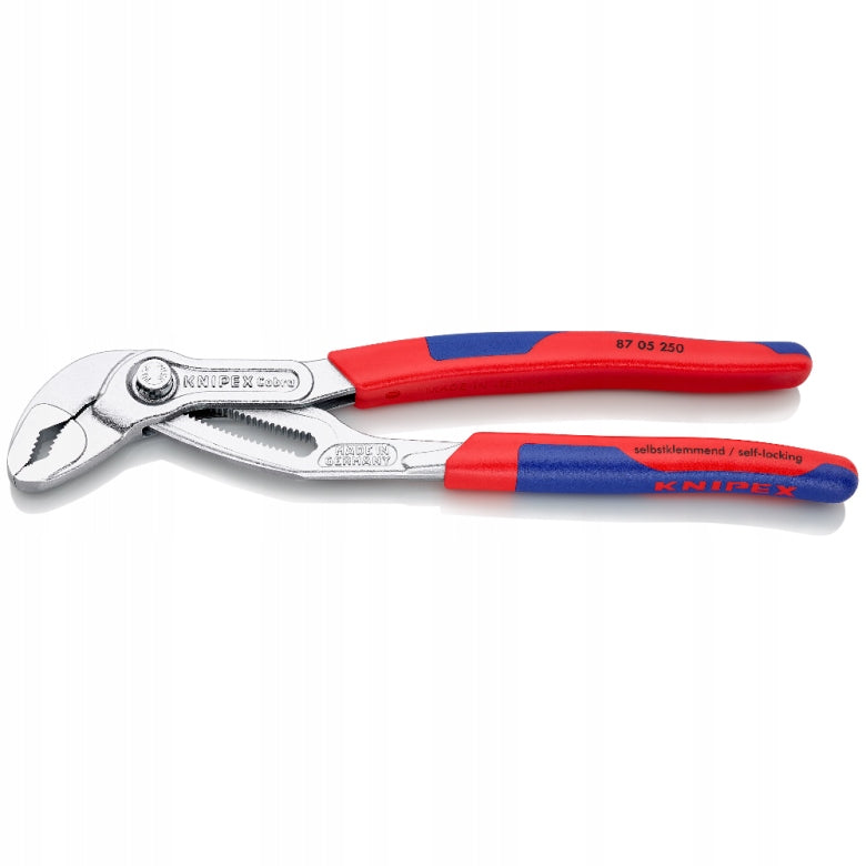 SZCZYPCE DO RUR COBRA NOWEJ GENERACJI 250MM 87 05 250 KNIPEX nastawne hydrauliczne do nakrętek, certyfikat 1000V