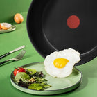 Patelnia ceramiczna nieprzywierająca 24cm Tefal RENEW BLACK indukcja do smażenia, okrągła, na kuchenkę gazową i