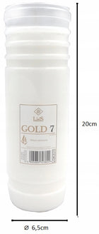 Rewelacyjne wkłady do zniczy Olejowe Gold 7 Linis 12szt. Długi czas paelnia na cmentarz, 168 h, lampka nagrobna
