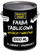 Farba Tablicowa czarna 1 L Wystarczy już 1 warstwa akrylowa matowa do mebli, drewna i ścian, powierzchnia do pisania