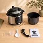 Multicooker Szybkowar Elektryczny 6l 1000W 18 Programów Timer 24h Aigostar 6 l 1000 w srebrny/szary