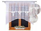 Firana gotowa z markizety na taśmie firanka z gipiura haft 400x160 cm woalowa dekoracja okienna, wielokolorowa zasłona