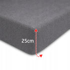 Prześcieradło frotte z gumką 90x200 grube 180 g/m² premium polskie kolory do łóżka, na materac do 20 cm, certyfikat