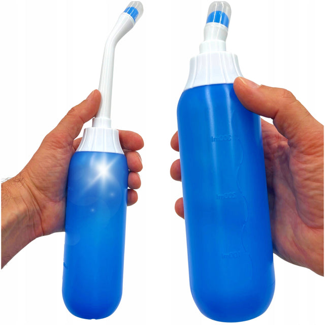 Wielofunkcyjny przenośny podróżny bidet do podmywania opryskiwacz 400ml butelka do higieny intymnej, spryskiwacz po toalecie, owalny