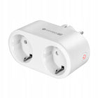 Inteligentne Gniazdko podwójne WiFi Kruger&Matz Connect P5 Tuya programator wtyczka smart do automatyki domowej